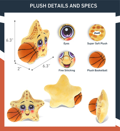 PLUSH BUDDIES - STARFISH WITH BASKETBALL PLUSH