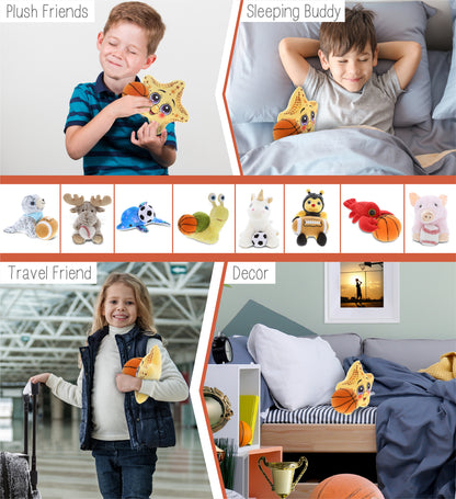 PLUSH BUDDIES - STARFISH WITH BASKETBALL PLUSH