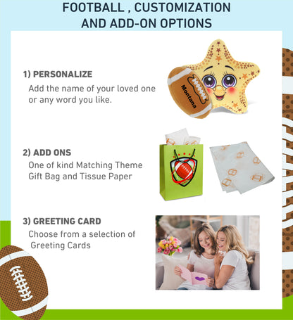 PLUSH BUDDIES - STARFISH WITH FOOTBALL PLUSH