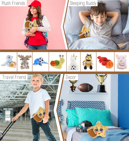 PLUSH BUDDIES - STARFISH WITH FOOTBALL PLUSH