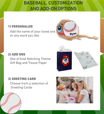 PLUSH BUDDIES - STINGRAY WITH BASEBALL PLUSH