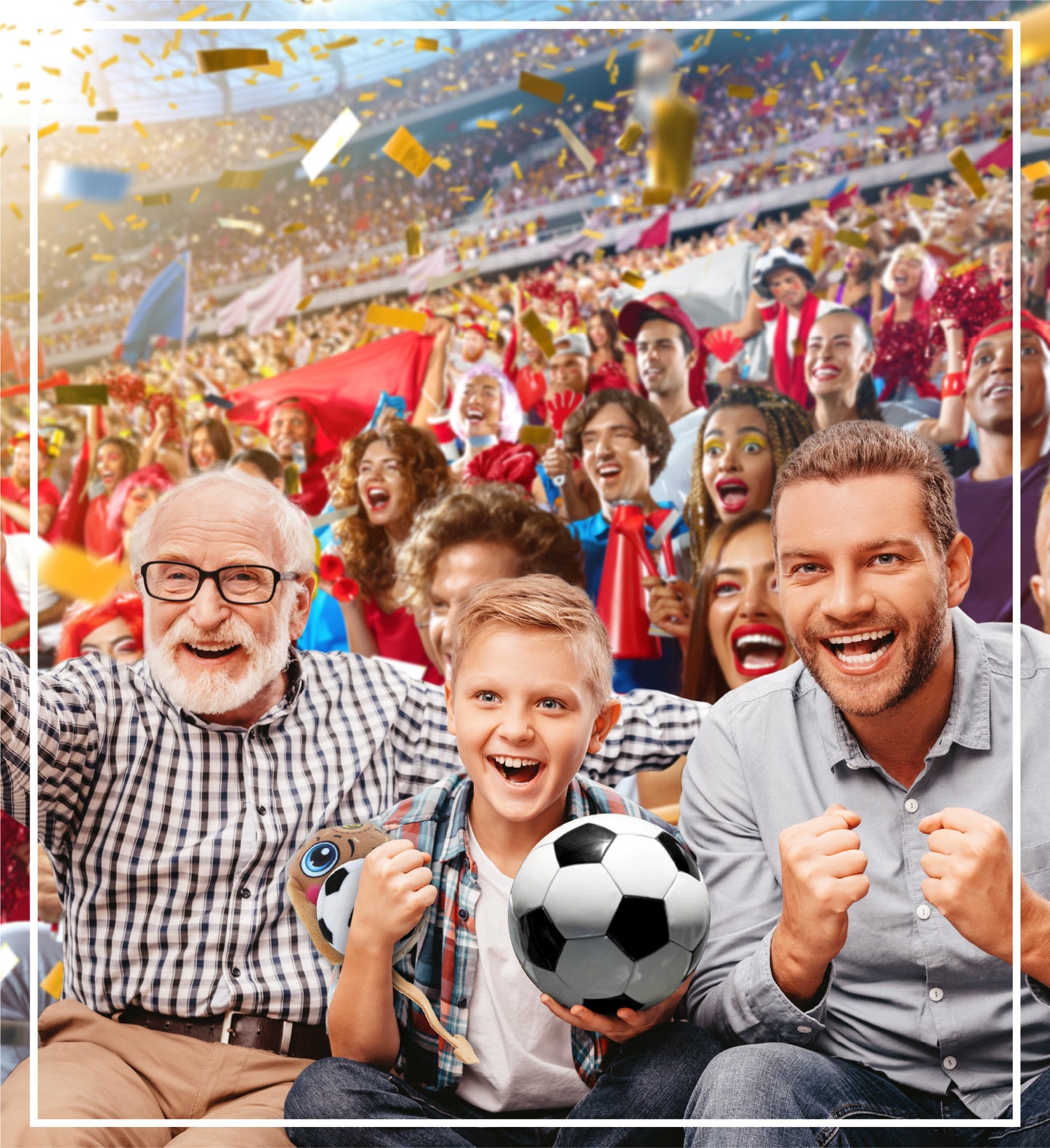 PLUSH BUDDIES - STINGRAY WITH SOCCER PLUSH