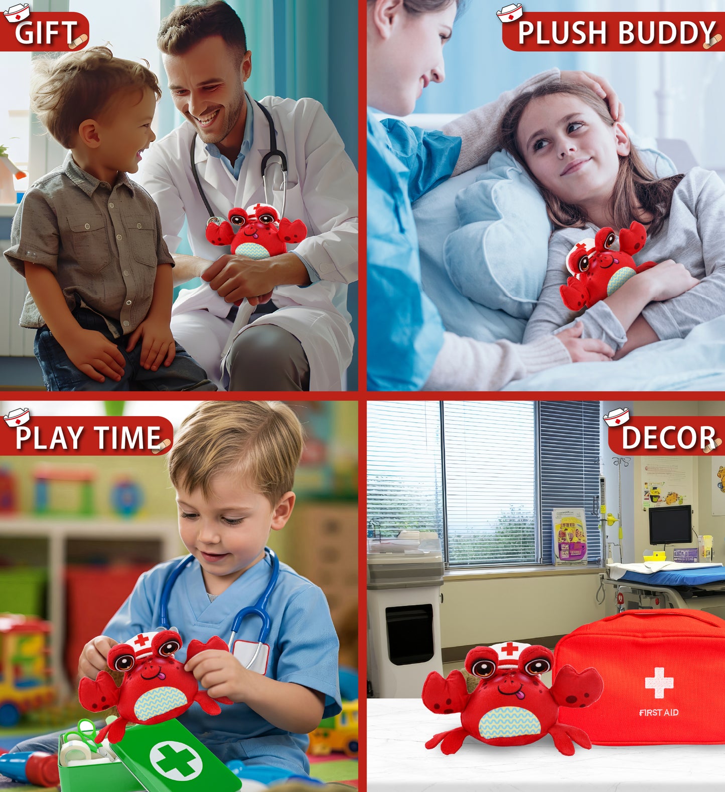 PLUSH BUDDIES - CRAB NURSE