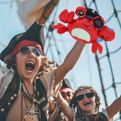 PLUSH BUDDIES - CRAB PIRATE DRESS UP