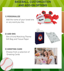 PLUSH BUDDIES - CRAB WITH BASEBALL PLUSH