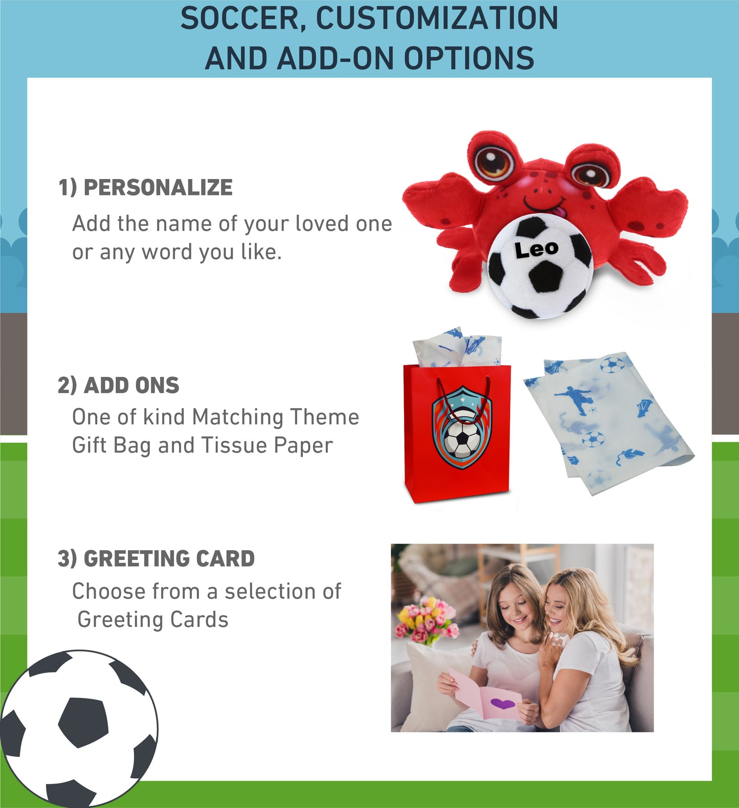 PLUSH BUDDIES - CRAB WITH SOCCER PLUSH