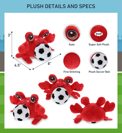PLUSH BUDDIES - CRAB WITH SOCCER PLUSH