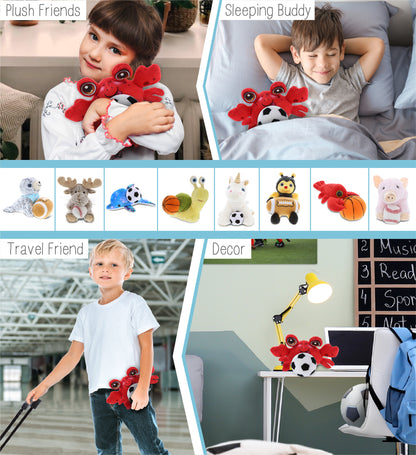 PLUSH BUDDIES - CRAB WITH SOCCER PLUSH