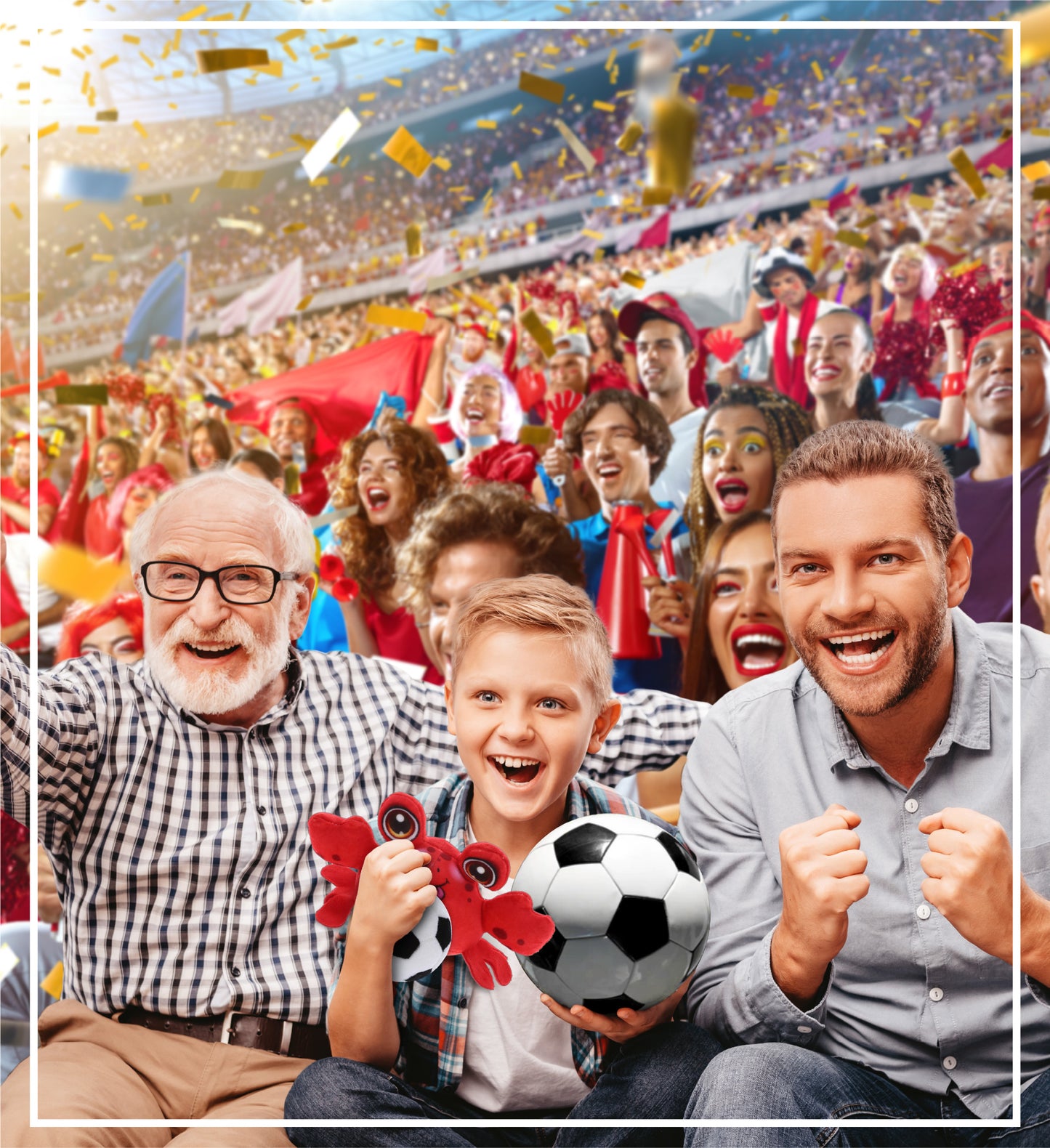 PLUSH BUDDIES - CRAB WITH SOCCER PLUSH