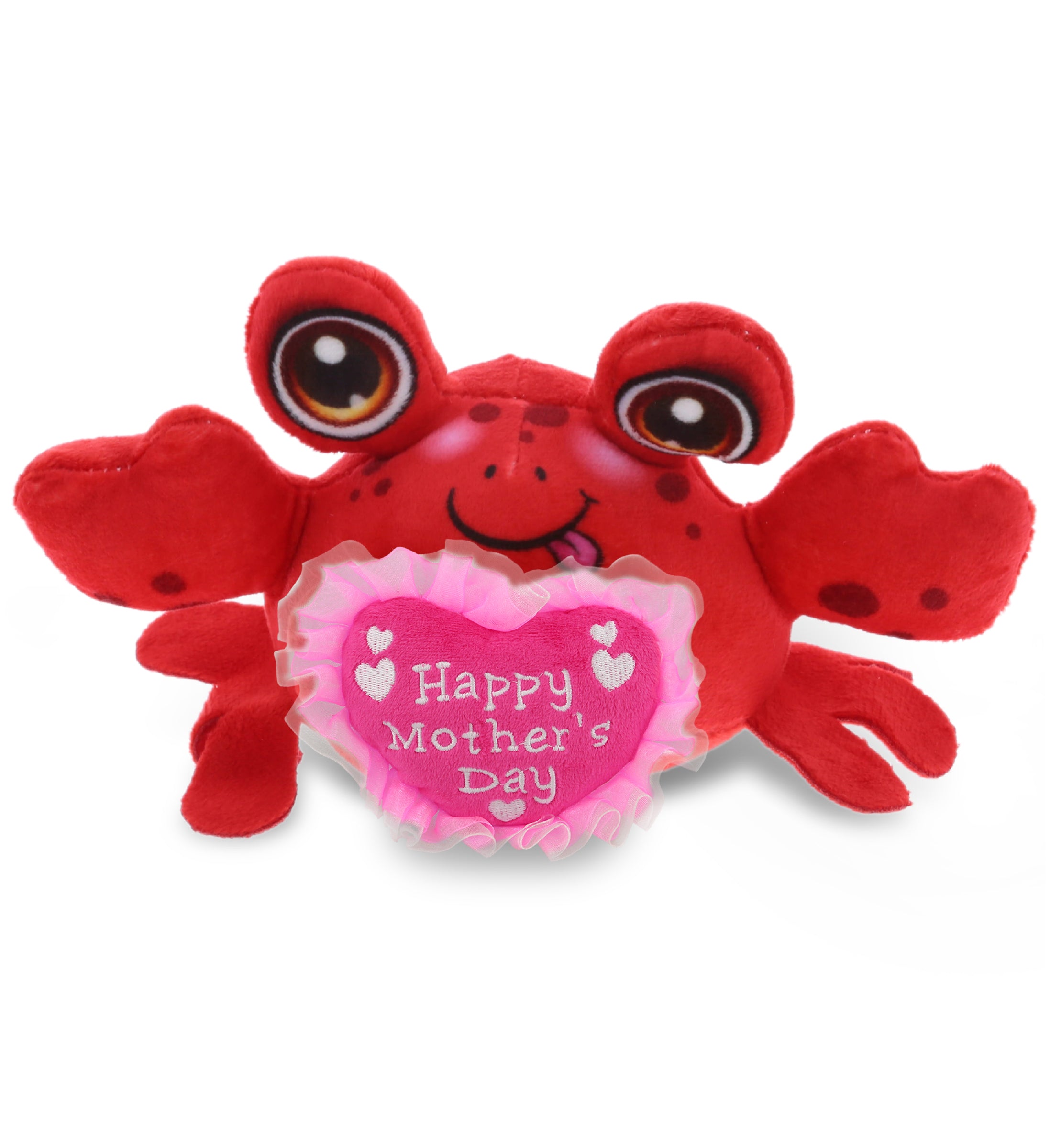 PLUSH MOTHERS DAY HEART - PLUSH BUDDIES - CRAB