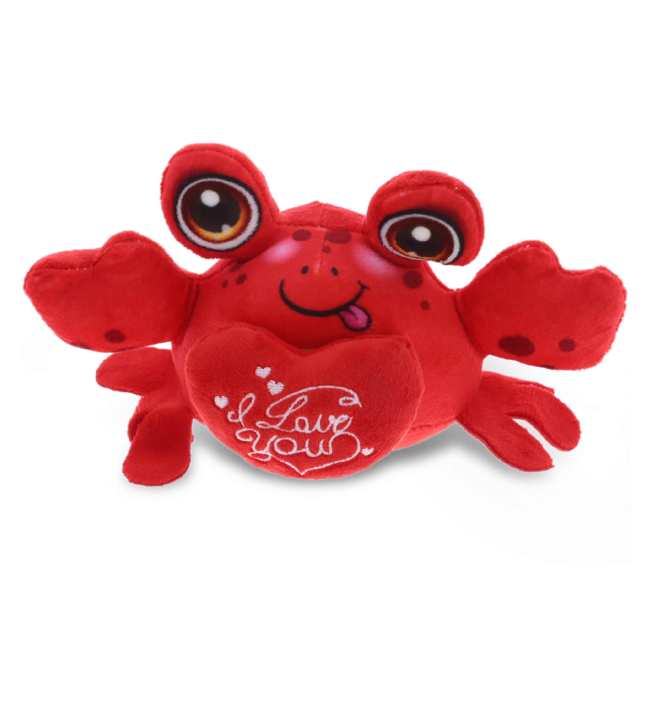 PLUSH I LOVE YOU RED HEART - PLUSH BUDDIES - CRAB
