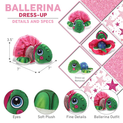 PLUSH BUDDIES - SEA TURTLE WITH BALLERINA DRESS UP