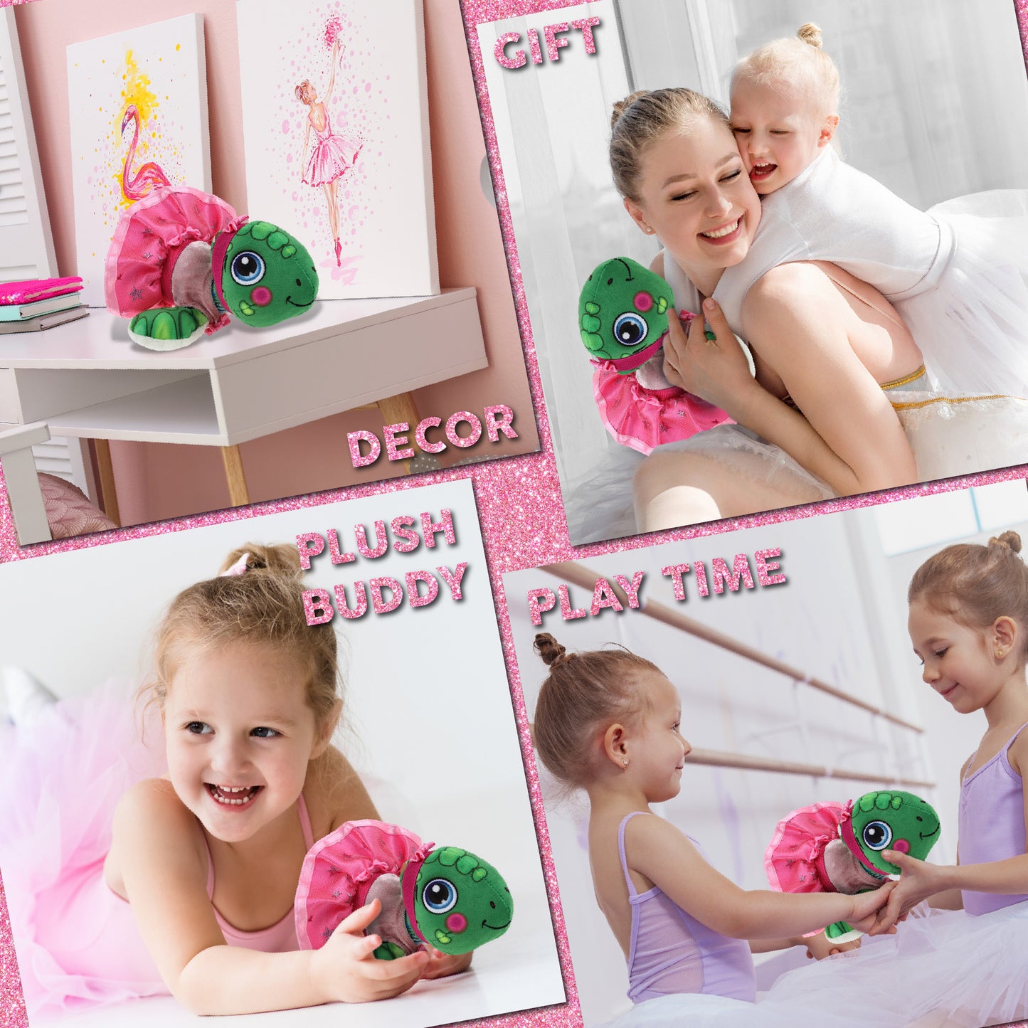 PLUSH BUDDIES - SEA TURTLE WITH BALLERINA DRESS UP