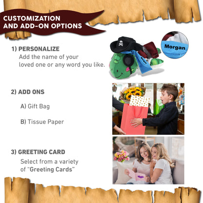 PLUSH BUDDIES - SEA TURTLE PIRATE DRESS UP