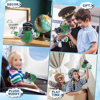 PLUSH BUDDIES - SEA TURTLE PILOT DRESS UP