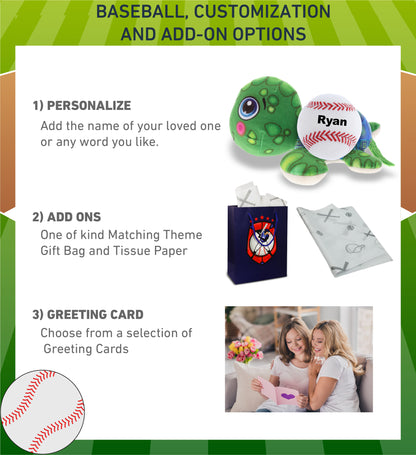 PLUSH BUDDIES - SEA TURTLE WITH BASEBALL PLUSH
