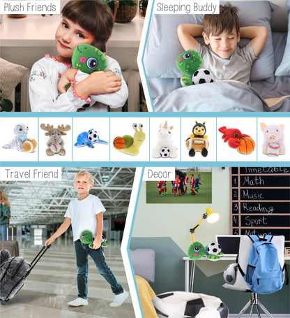 PLUSH BUDDIES - SEA TURTLE WITH SOCCER PLUSH