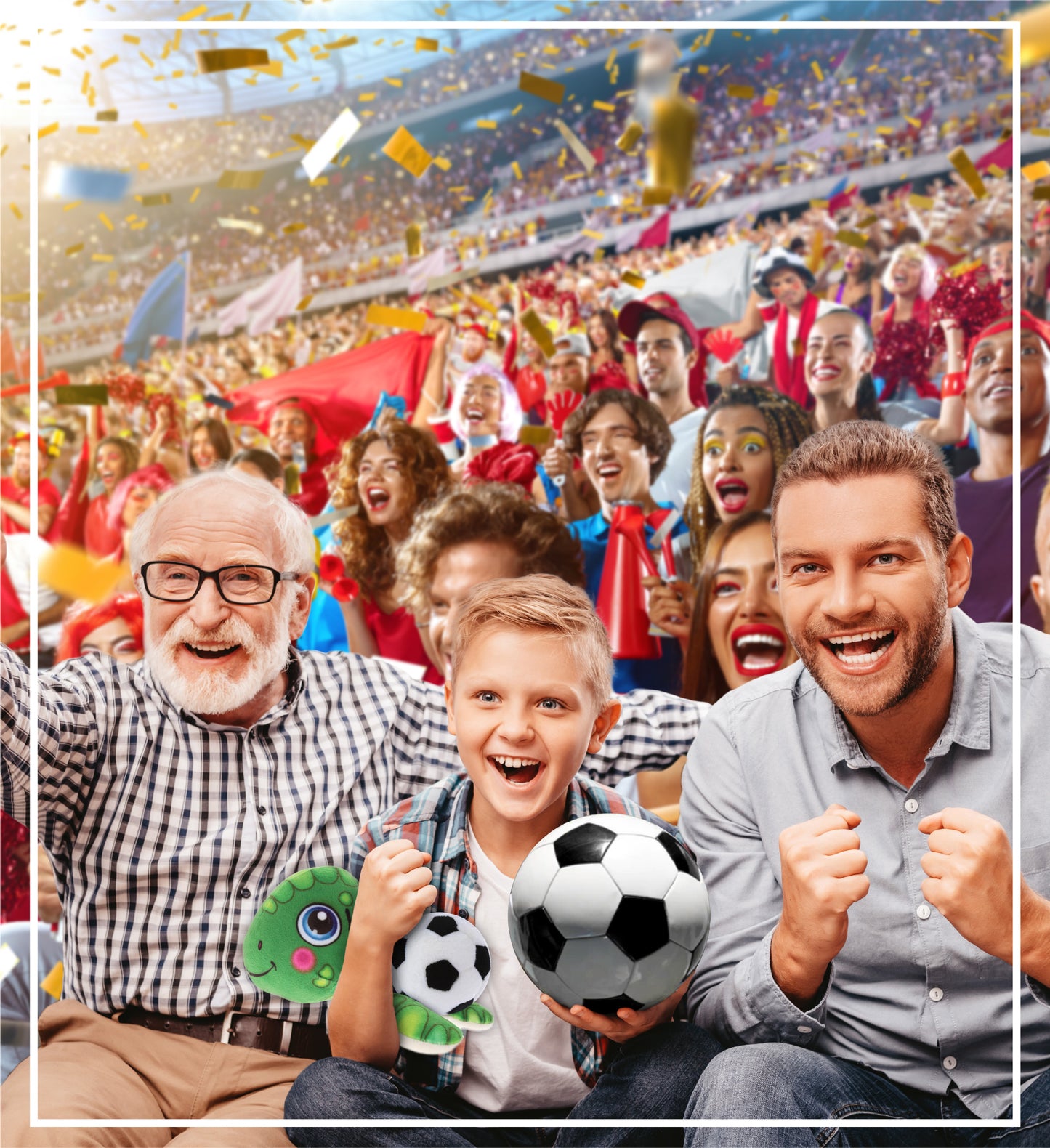 PLUSH BUDDIES - SEA TURTLE WITH SOCCER PLUSH