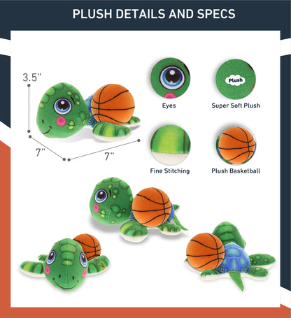 PLUSH BUDDIES - SEA TURTLE WITH BASKETBALL PLUSH