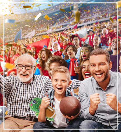 PLUSH BUDDIES - SEA TURTLE WITH FOOTBALL PLUSH