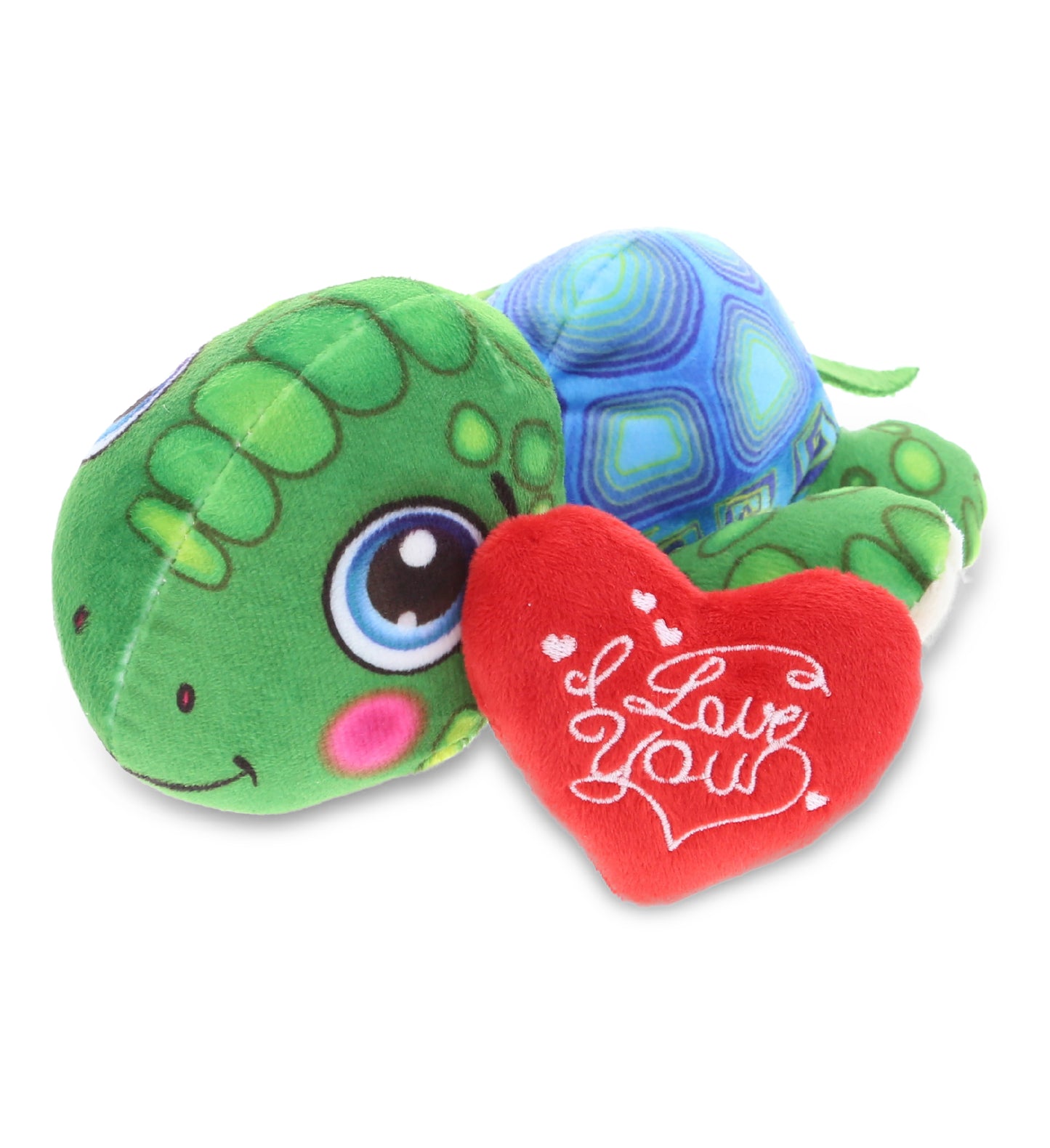 PLUSH I LOVE YOU RED HEART - PLUSH BUDDIES - SEA TURTLE