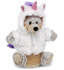 PLUSH UNICORN - SUPER SOFT PLUSH HAND PUPPET - WOLF