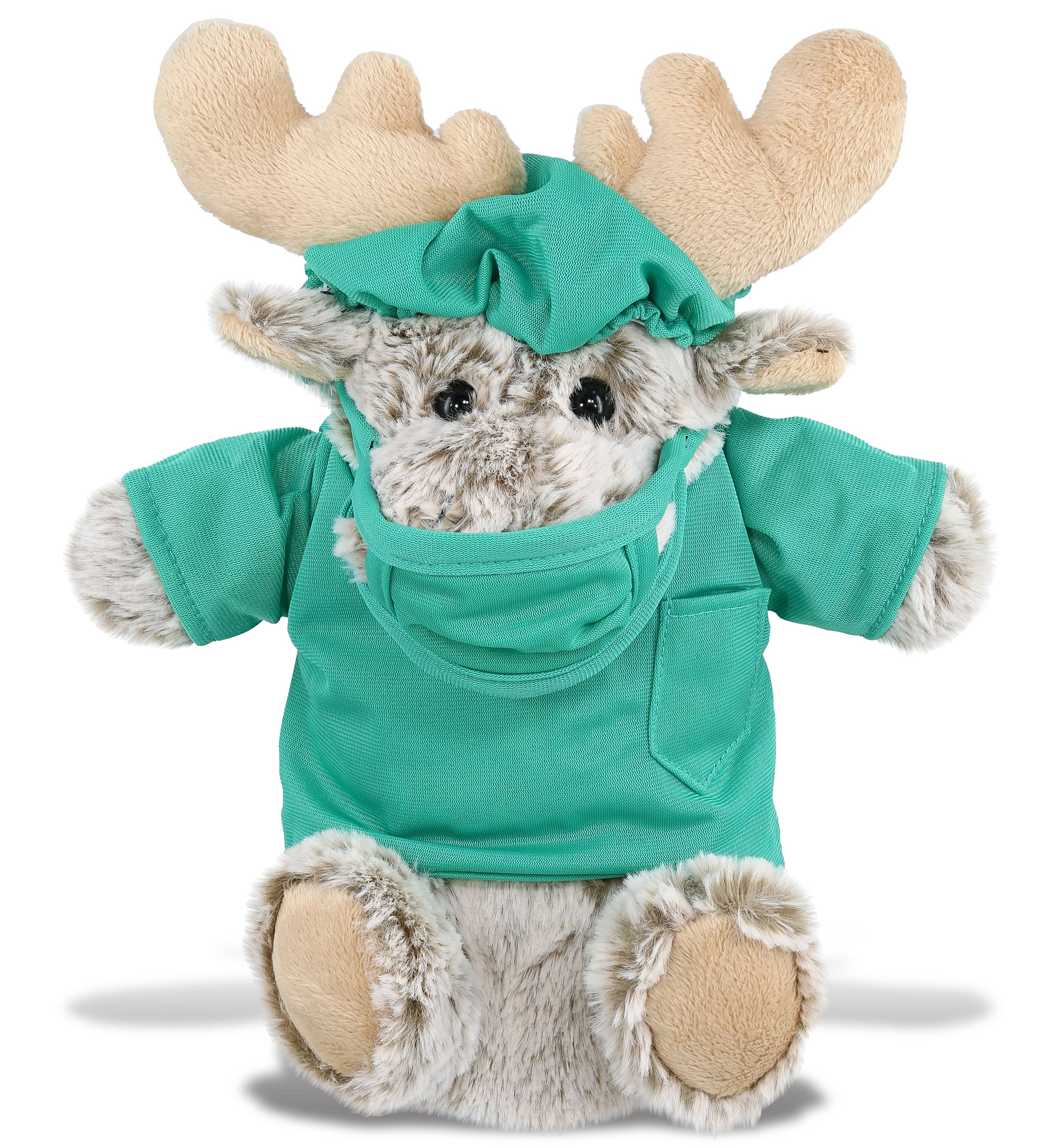 PLUSH DOCTOR - SUPER SOFT PLUSH HAND PUPPET - MOOSE