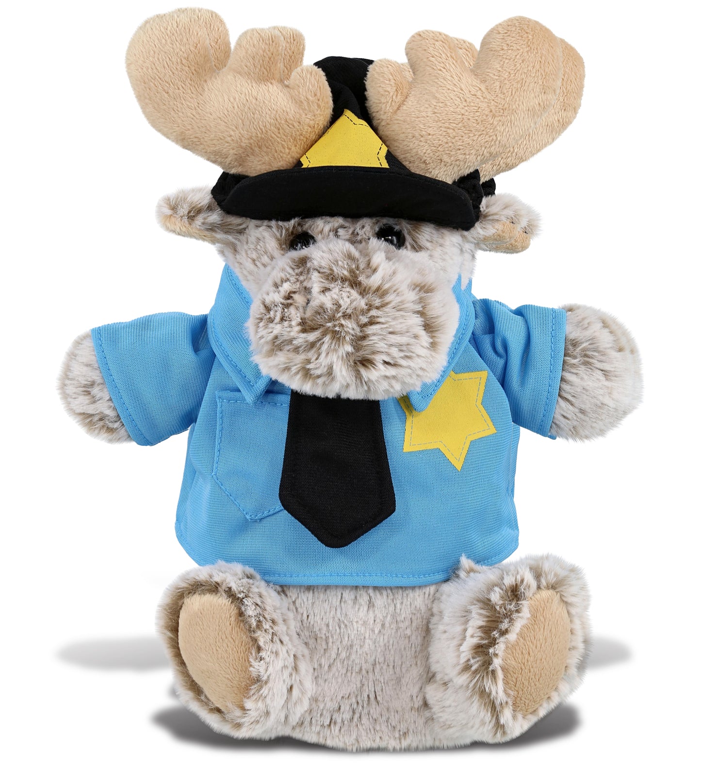 PLUSH POLICE - SUPER SOFT PLUSH HAND PUPPET - MOOSE