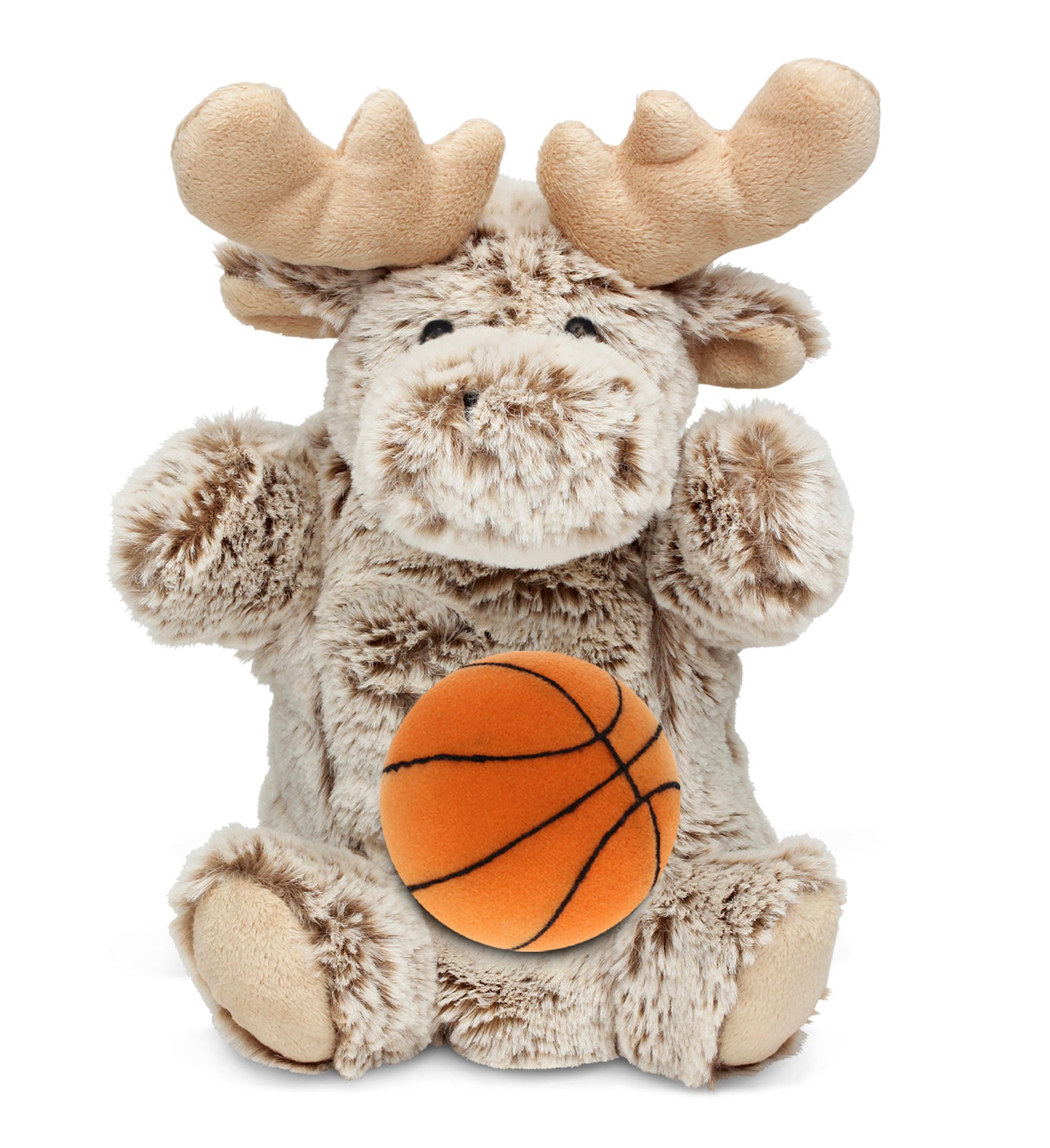 SUPER SOFT PLUSH HAND PUPPET - MOOSE WITH BASKETBALL PLUSH