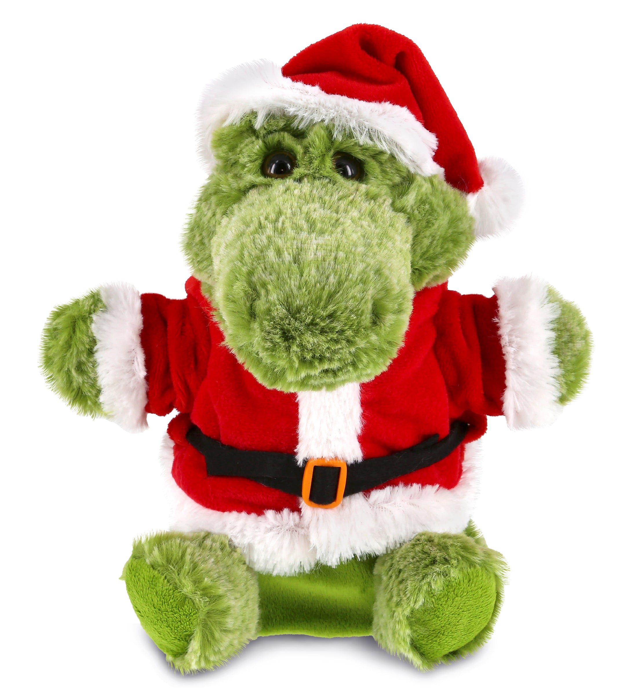 PLUSH SANTA - SUPER SOFT PLUSH HAND PUPPET - ALLIGATOR