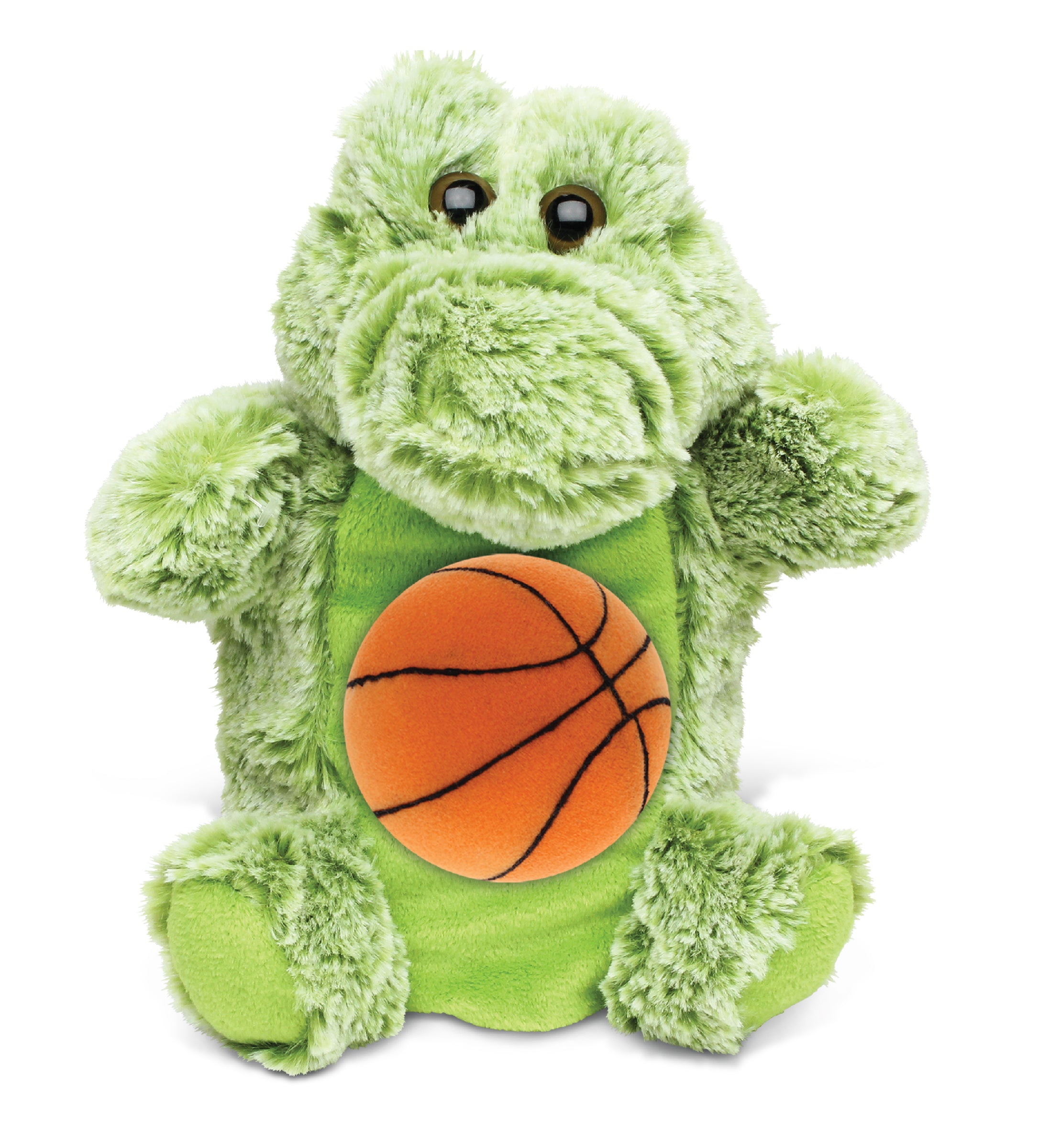 SUPER SOFT PLUSH HAND PUPPET - ALLIGATOR WITH BASKETBALL PLUSH