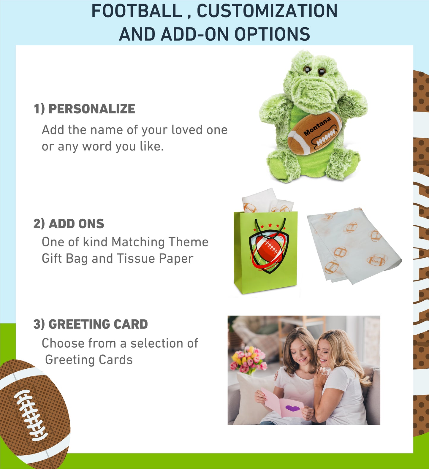 SUPER SOFT PLUSH HAND PUPPET - ALLIGATOR WITH FOOTBALL PLUSH