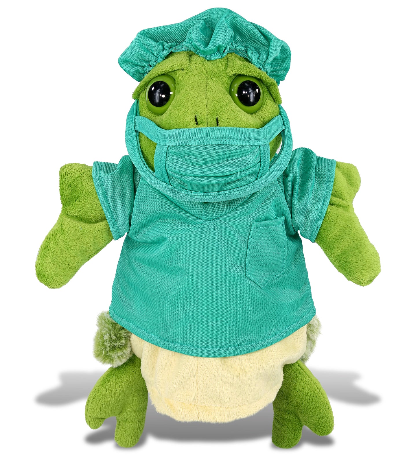 PLUSH DOCTOR - SUPER SOFT PLUSH HAND PUPPET - SEA TURTLE