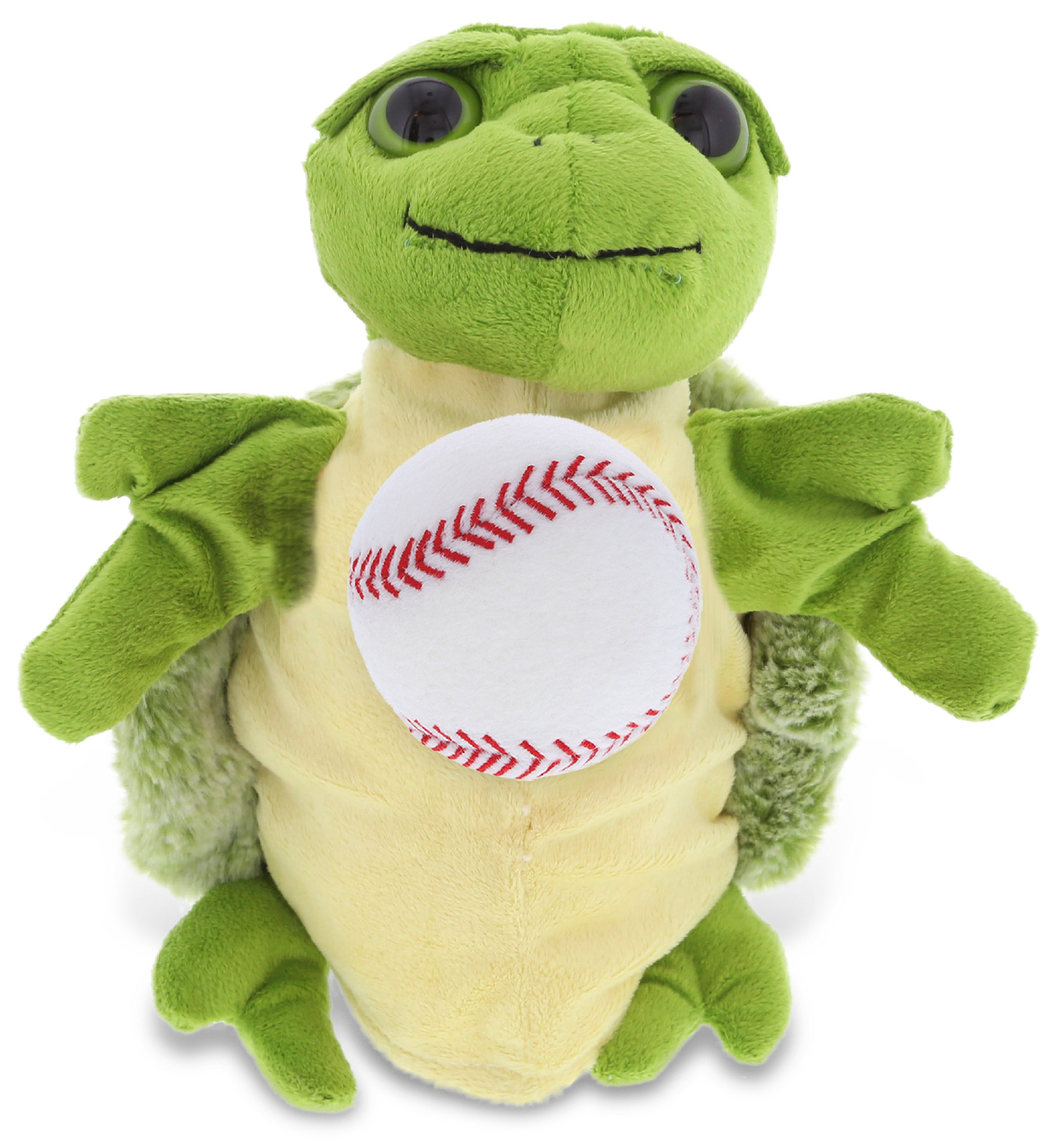 SUPER SOFT PLUSH HAND PUPPET - SEA TURTLE WITH BASEBALL PLUSH