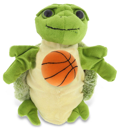 SUPER SOFT PLUSH HAND PUPPET - SEA TURTLE WITH BASKETBALL PLUSH