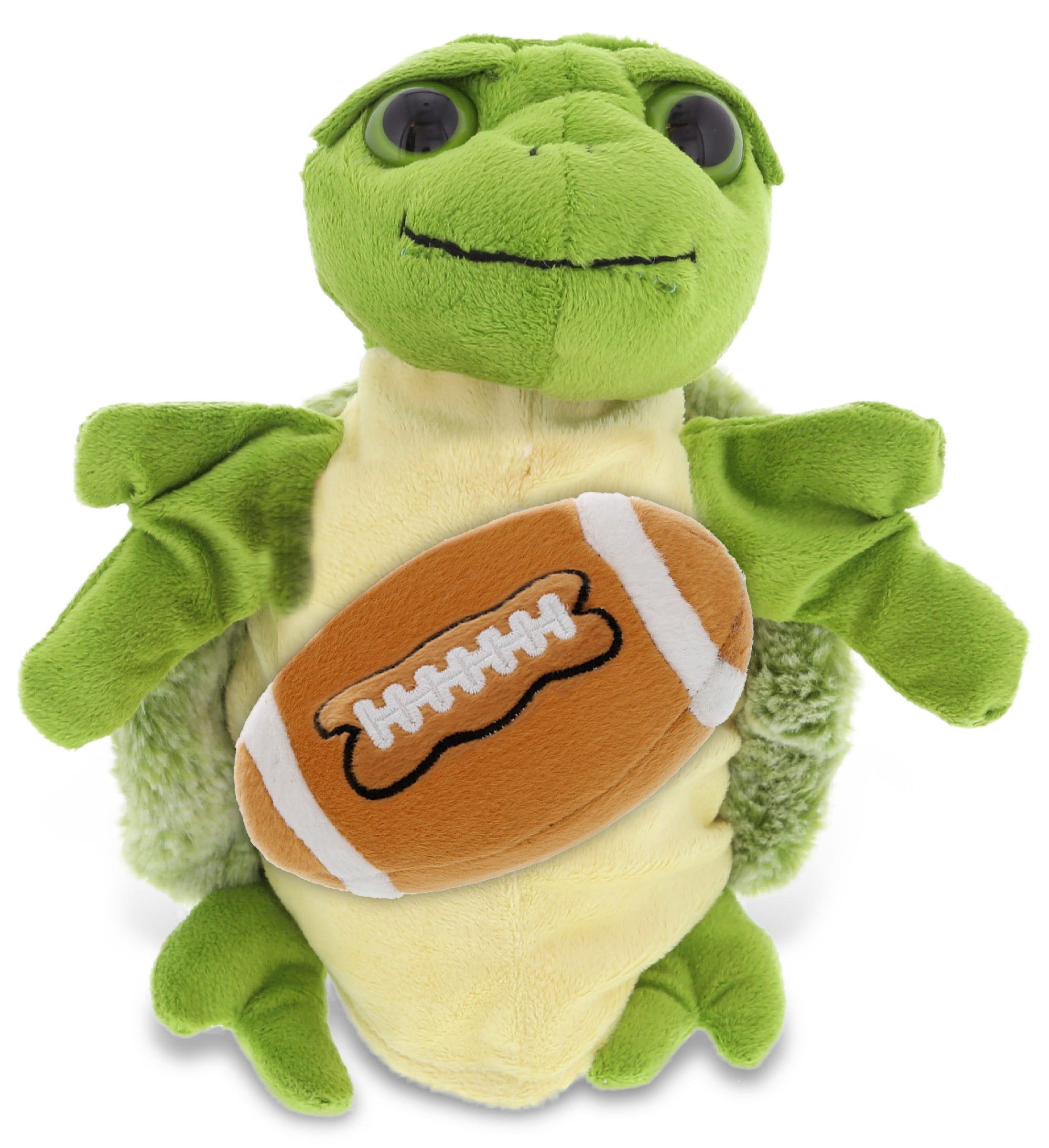 SUPER SOFT PLUSH HAND PUPPET - SEA TURTLE WITH FOOTBALL PLUSH