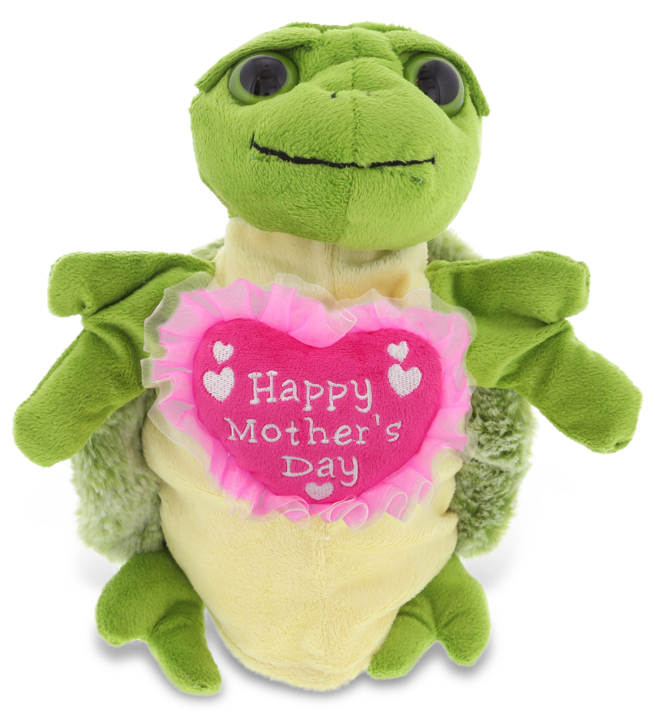 PLUSH MOTHERS DAY HEART - SUPER SOFT PLUSH HAND PUPPET - SEA TURTLE