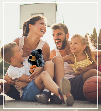 SUPER SOFT PLUSH HAND PUPPET - BLACK BEAR WITH BASKETBALL PLUSH