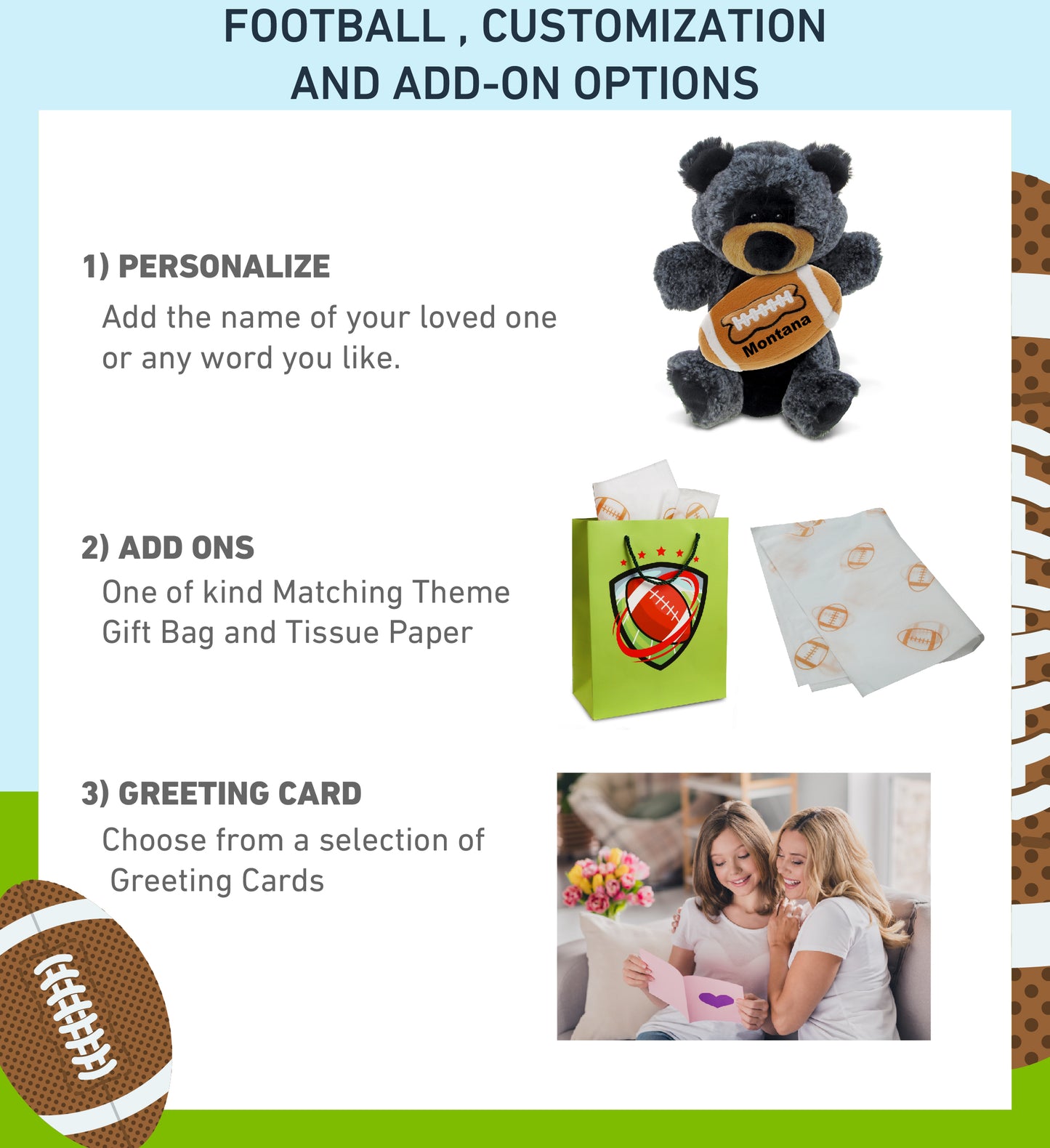 SUPER SOFT PLUSH HAND PUPPET - BLACK BEAR WITH FOOTBALL PLUSH