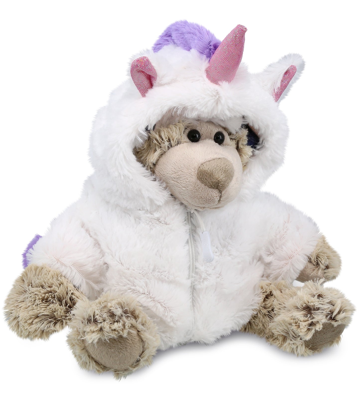 PLUSH UNICORN - SUPER SOFT PLUSH WITH CLOTHES - POLAR BEAR