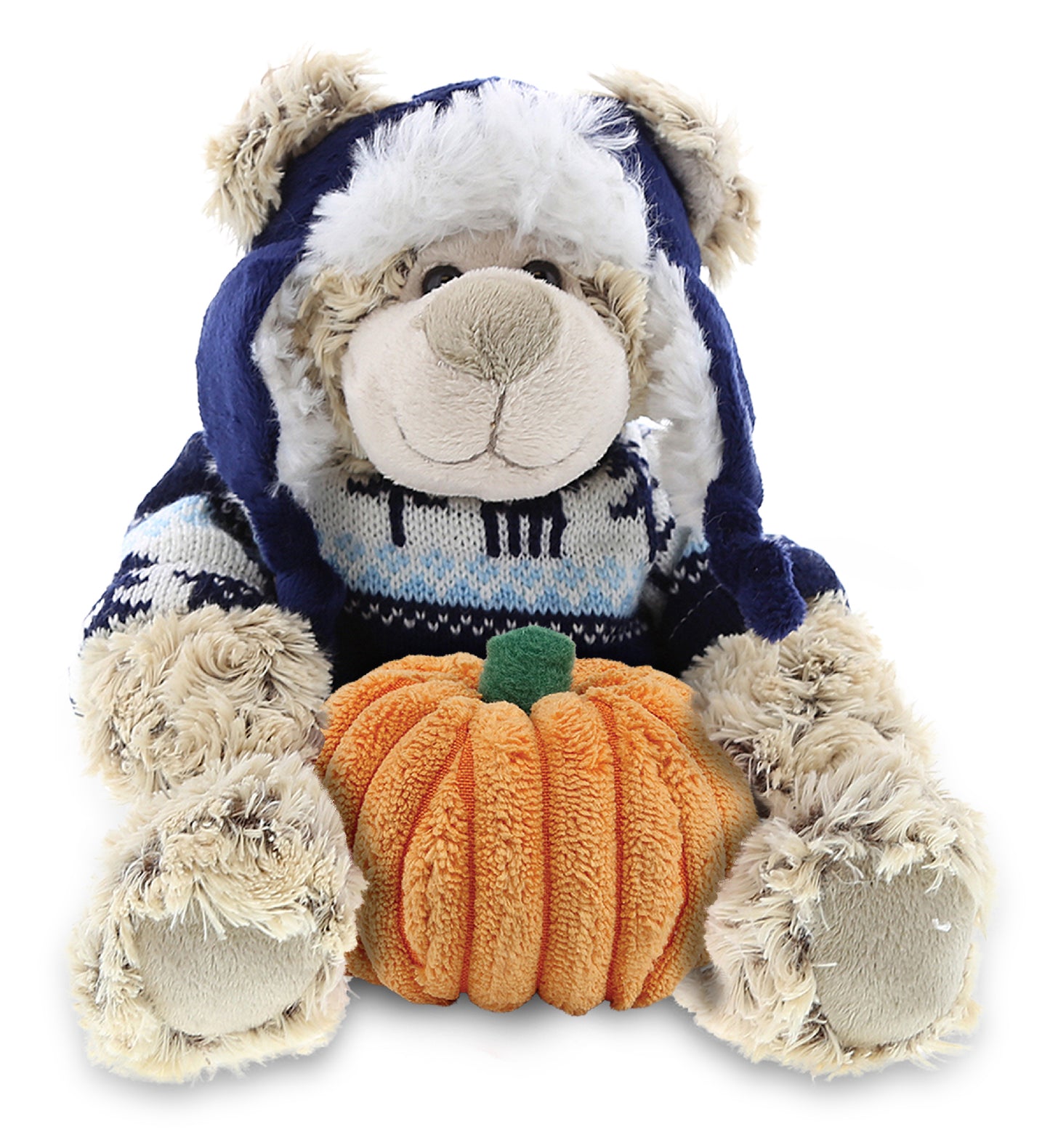 PLUSH PUMPKIN - SUPER SOFT PLUSH WITH CLOTHES - POLAR BEAR