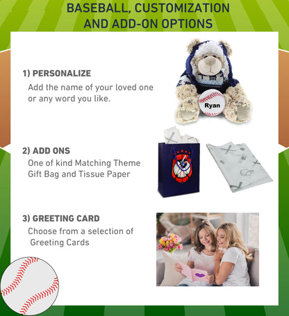 SUPER SOFT PLUSH WITH CLOTHES - POLAR BEAR WITH BASEBALL PLUSH