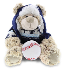 SUPER SOFT PLUSH WITH CLOTHES - POLAR BEAR WITH BASEBALL PLUSH