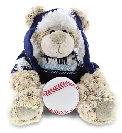 SUPER SOFT PLUSH WITH CLOTHES - POLAR BEAR WITH BASEBALL PLUSH