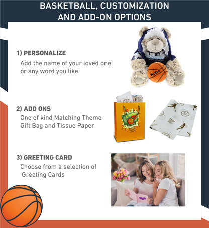 SUPER SOFT PLUSH WITH CLOTHES - POLAR BEAR WITH BASKETBALL PLUSH