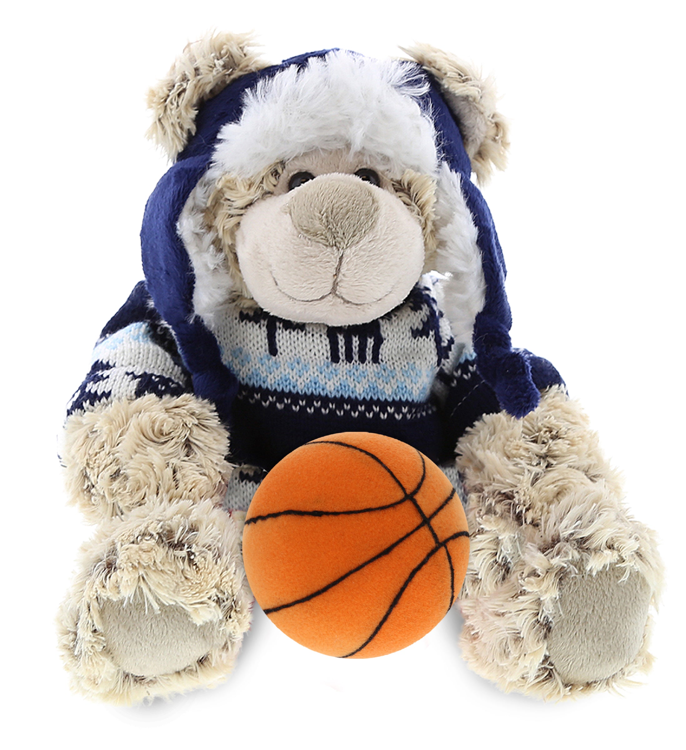 SUPER SOFT PLUSH WITH CLOTHES - POLAR BEAR WITH BASKETBALL PLUSH