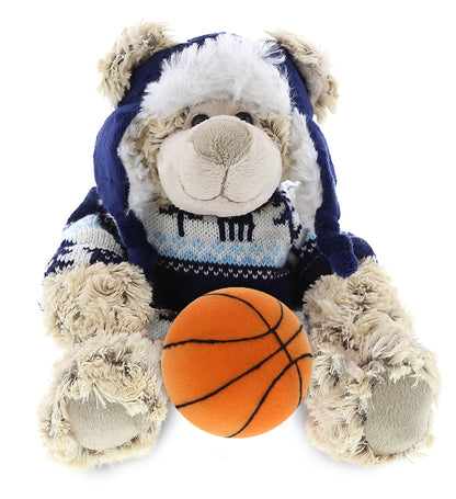SUPER SOFT PLUSH WITH CLOTHES - POLAR BEAR WITH BASKETBALL PLUSH