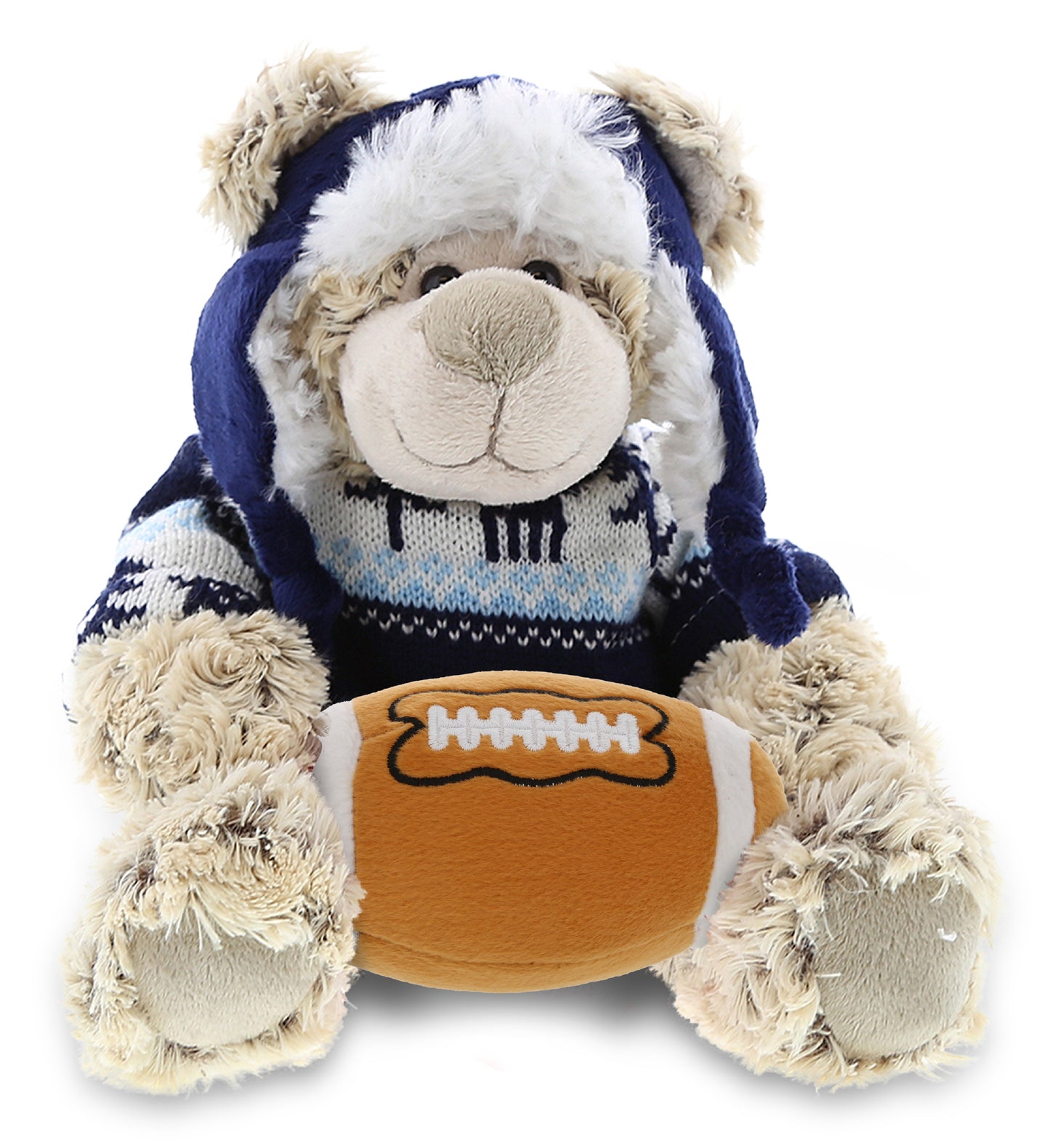 SUPER SOFT PLUSH WITH CLOTHES - POLAR BEAR WITH FOOTBALL PLUSH