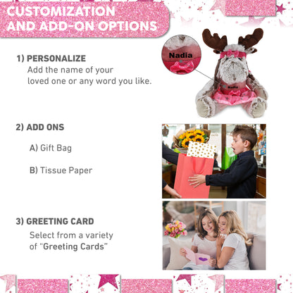 SUPER SOFT PLUSH WITH CLOTHES - MOOSE BALLERINA