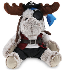 SUPER SOFT PLUSH WITH CLOTHES - MOOSE PIRATE DRESS UP